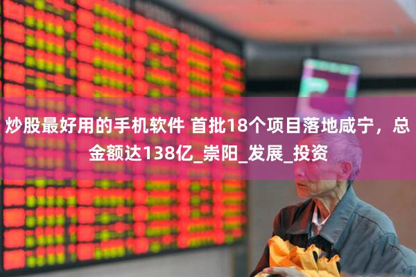 炒股最好用的手机软件 首批18个项目落地咸宁，总金额达138亿_崇阳_发展_投资