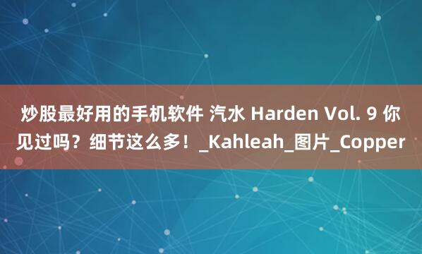 炒股最好用的手机软件 汽水 Harden Vol. 9 你见过吗？细节这么多！_Kahleah_图片_Copper